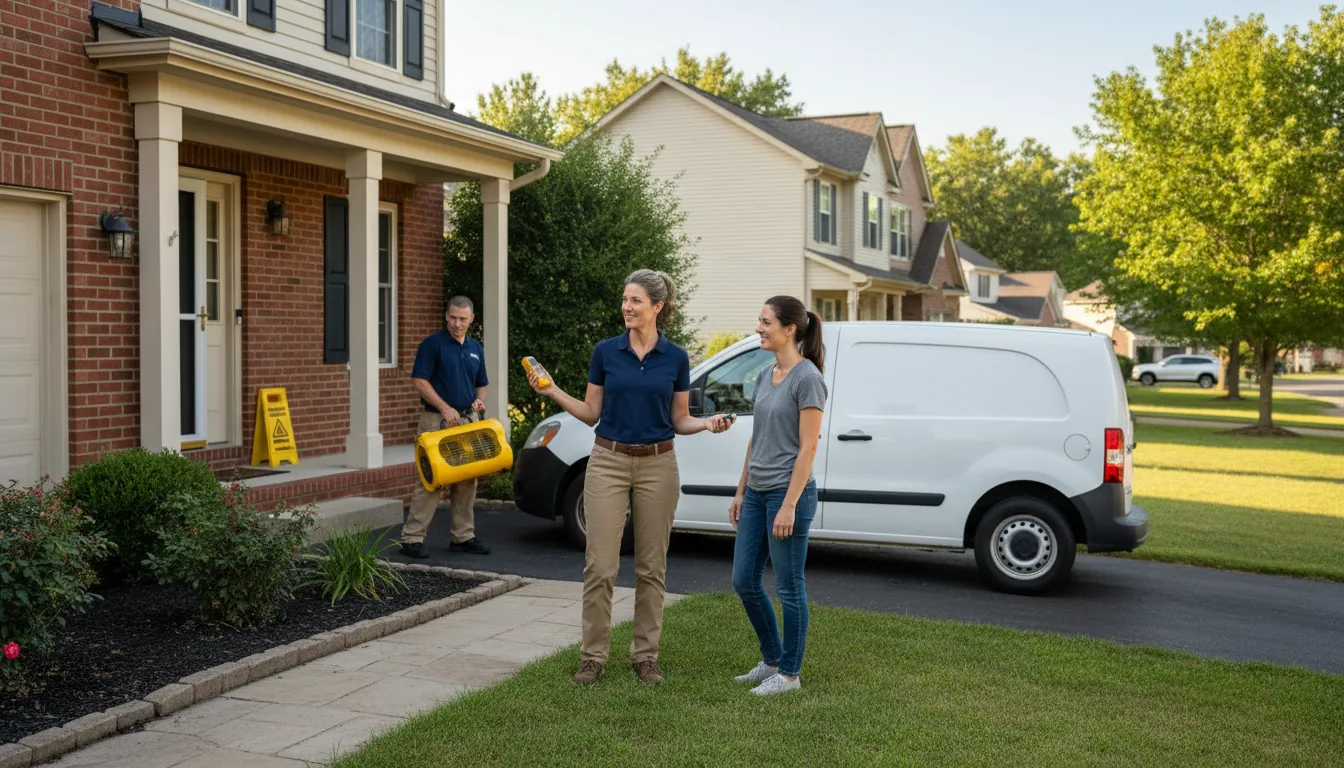 Residential water damage restoration in Claysburg, PA
